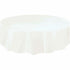 LOT of 5 White Plastic Table Cover, 84" Round Birthday Wedding Party Supplies